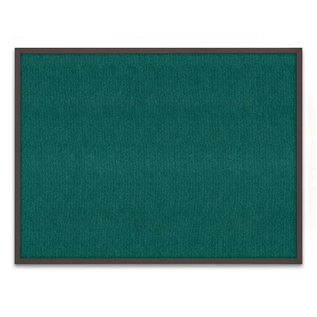 United Visual Products Corkboard, Fabrc, 1 Door, 18"x24", Satin/Blk UV300-SATIN-BLACK